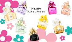 The Ultimate Guide To Every Marc Jacobs Daisy Perfume Daisy Perfume Marc Jacobs, Mark Jacobs Perfume, Marc Jacobs Perfume Collection, Passion Fruit Sorbet, Seductive Perfume, Pretty Perfume