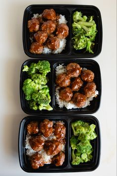 Teriyaki meatballs Asian Meal Prep, Meatballs Asian, Instant Pot Rice, Asian Meatballs, Teriyaki Meatballs, Meals Dinner, Quick Meal Prep, Healthy Lunch Meal Prep, Meal Prep Ideas