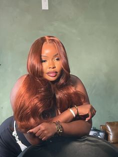 Ginger Hair Color, Long Red, Hair Color For Black Hair, Ginger Hair, Aesthetic Hair, Black Women Hairstyles, Pretty Hairstyles