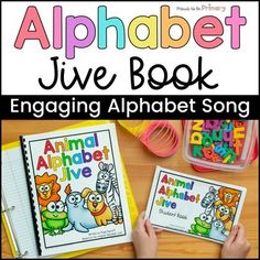 an alphabet book with the title, engaging alphabet song