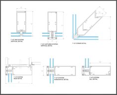 the diagram shows different types of stairs and railings for various areas of the building