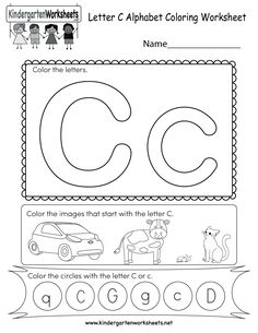 the letter c worksheet for children to learn how to write and draw letters