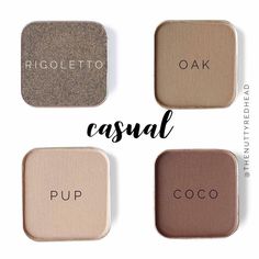 This combo would be perfect for all eye colore. Amazing casual eyeshadow combo. Check out these colors and more! Casual Eyeshadow, Everyday Eye Makeup Tutorial, Everyday Eye Makeup, Eyeshadow Ideas, Beauty Eyeshadow, Eye Look, Cream Eyeshadow, Eyeshadow Looks