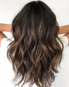 Neutral Hair Color Brown, Dark Undertones With Highlights, Brunette Neutral Highlights, Brown Fall Hair 2023, Balayage For Dark Brown Hair 2023, Brunette Hair Neutral, Brown Hair Neutral Highlights, Hand Painted Highlights Brunette, Neutral Brunette Highlights