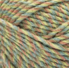 a ball of yarn with multicolored stripes