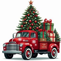 Happy Holidays Images, Christmas Truck With Tree, Motorcycle Christmas, Christmas Cutouts, Idee Cricut, Christmas Topper, Festive Holiday Decor, Animated Christmas, Acrylic Decor