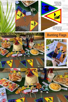 Construction Party Theme Printables! See the pic link for more!
Part of the printable DIY CONSTRUCTION PARTY BUNDLE - Host a construction party or a have construction themed playtime activity for kids!
Printable party decorations (Bunting Flags, Food Toppers, Bottle Labels, Colouring Sheet, Scavenger Hunt and more), plus construction themed Party Cake Toppers + clickable kids disco Music Playlist to host a kids construction themed party! Flag Game