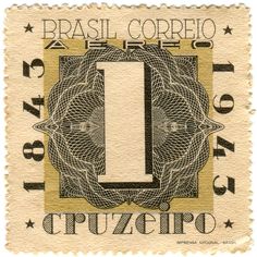 a stamp with the number one on it's front and bottom corner is shown