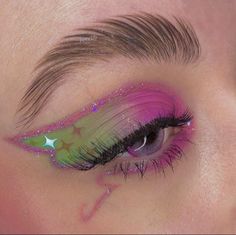 Winx Makeup, Stella Makeup, Makeup Drawing, Cute Eye Makeup, Fun Makeup, Pride Makeup, Rave Makeup, Swag Makeup, Unique Makeup