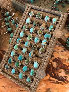 Real Turquoise Jewelry, Ring Inspo, Real Turquoise, Native American Artists, Ring Collection, Turquoise Rings, Handmade Rings, Western Jewelry, Jewelry Cleaner