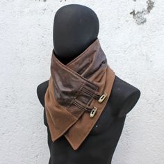 Unisex Scarfcowl.camel Color Wool and Faux Suede Toggle - Etsy Womens Scarf, Cowl Scarf, Mens Winter, Scarf Men, Suede Fabric, Leather Projects, Fashion Suits, Fantasy Clothing, Character Outfits