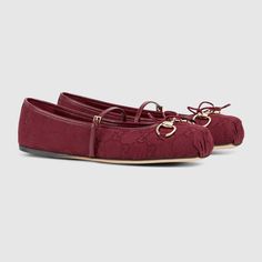 Gucci - Women's Gucci Horsebit ballet flat Gucci Ballet Flats, Pumped Up Kicks, Red Flats, Fashion Icon