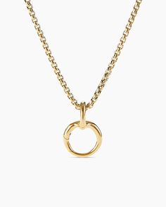 Smooth Amulet Holder in 18K Yellow Gold, 16mm Yellow Gold Jewelry With Round Pendant Box Chain, Yellow Gold Box Chain Jewelry, Yellow Gold Jewelry With Box Chain, Gold Amulet, Charm Holder Necklace, Charm Holder, Chain Strap Bag, White Gold Necklaces, Real Style