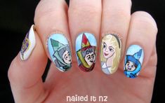 Polish Hairstyles, Adventure Time Nails, Alice In Wonderland Nails, Nails For Prom