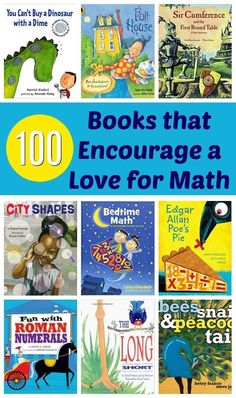 children's books about love for math with the title, 100 books that encourage a love for math