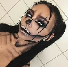 Crazy Halloween Makeup, Pelottava Halloween, Teknik Makeup, Halloween Makeup Clown, Halloween Make-up Looks, Creepy Halloween Makeup