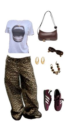 https://www.stylink.it/5xPo9Fw67Xk Stylish Cargo Pants, Street Jeans, Round Chandelier, Metal Frames, White Tee, Leopard Print, Pants, Design, Trousers