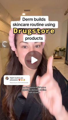 Lindsey Zubritsky, MD, FAAD on Instagram: "Nighttime skincare routine, using only affordable drugstore skincare!  This routine is easy, effective, and accessible. 🫡   All products linked in my bio under the @shopmy tab (click the POSTS section to find the products!)  Does your nighttime skincare routine look similar? Lemme know below ⬇️" Easy Night Skin Care Routine, The Ordinary Night Routine, Facial Night Routine, Over 30 Skin Care Routine, Night Time Face Routine Skin Care, Night Face Routine Skin Care, Nighttime Face Routine, Dermatologist Skincare Routine, Best Drugstore Retinol