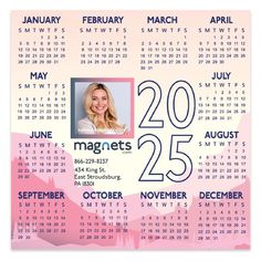 custom calendar magnet Business Calendar, Days Of The Year, Refrigerator Magnets, A Year, The Year