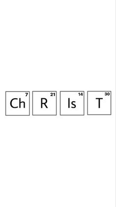 the element symbol for chrst is shown in black and white, as well as its atomic