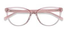 Clear Pink horn eyeglasses available in variety of colors to match any outfit. These stylish full-rim, medium sized acetate eyeglasses include free single-vision prescription lenses, a case and a cleaning cloth. Clear Pink Glasses, Pink Frame Glasses, Cozy Minimalism, Cool Summer Palette, Purple Glasses, Pink Eyeglasses, Glasses Trends, Pink Glasses, Discover Your Style