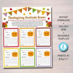 thanksgiving gratide grams printable