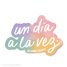 sticker with the words um dia alvez and an image of clouds