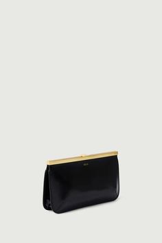 Pochette Asmar - Noir - Cuir - Femme Brand Campaign, Accessories Bags Shoes, Belt Jewelry, Gold Logo, Summer Accessories, The Pouch, Dress With Cardigan, Clothes Collection, Small Leather Goods