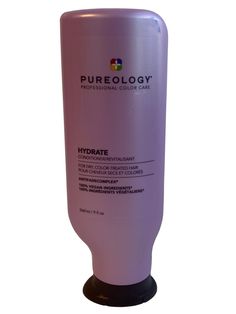 Pureology Hydrate Conditioner quenches and conditions medium to thick, color treated hair. This moisturizing conditioner nourishes, strengthens, and prevents against hair breakage without stripping the hair of its natural oils. Hydrate Conditioner includes Jojoba, Green Tea, and Sage that enter the hair strand to strengthen and lock in moisture. This conditioner also includes Pureology's AntiFade Complex that maintains and protects the vibrancy of color treated hair. Pureology Hydrate, Moisturizing Conditioner, Fred Meyer, Personal Care Products, Hair Breakage, Color Treated Hair, Hair Strand, Treated Hair, Natural Oils