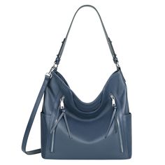 PRICES MAY VARY. 【Material】This is a large women's hobo handbag, which is made of first-layer cowhide leather(genuine leather) with a pebbled texture. Premium silver metal hardware, polyester lining.The bottom with 4 rivets for protecting your purse from abrasion. 【Size and Weight】Size approx: 14(L)X5.5(W)X12.7(H)inches,Weight：0.96kg/2.12lbs;Handle drop height: 8.8 inches. Come with 2 detachable and adjustable shoulder straps, the short strap to carry as a hobo bag, and the long strap to carry a Hobo Bags For Women, Leather Hobo Bags, Soft Leather Purse, Small Leather Purse, Soft Leather Handbags, Hobo Handbag, Leather Laptop Bag, Genuine Leather Purse, Hobo Bags