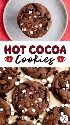 Hot Cocoa Cookies Cake Mix Hot Cocoa Cookies, Hot Chocolate Cake Mix Cookies, Hot Cocoa Cup Cookies, Swiss Miss Hot Chocolate Cookies, Hot Cocoa Cookies Easy, Chocolate Cocoa Cookies, Hot Cocoa Cookies With Marshmallows, Easy Hot Chocolate Cookies, Hot Cocoa Treats