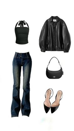 Maddy perez outfit Mc Clothes, 2000 Era, Sick Fits, Pretty Little Liars Outfits, Street Style Outfits Casual, Maddy Perez, Kpop Concert, Leather Jacket Outfits, Streetwear Fashion Women