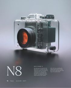 an advertisement for the n8 camera is shown in this advertiser's image