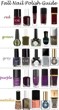 Fall Nail Polish Guide | Luci's Morsels #nailart #fallfashion #beauty Deep Autumn Nails, Deep Winter Nail Colors, Darker Nails, Essie Wicked, Fall Polish, Man Hands, Fall Nail Polish, Nail Polish Colors Fall, Fall Colours