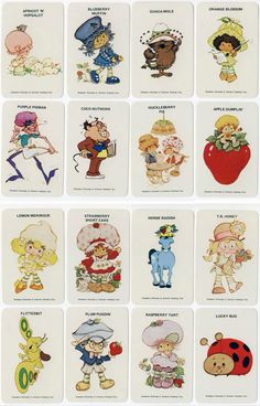 an assortment of children's cartoon character stickers