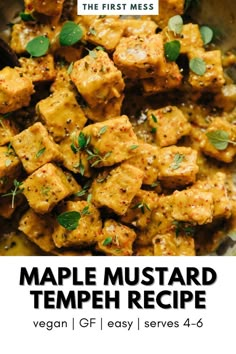 the first mess maple mustard tempeh recipe