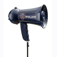 a police blow dryer sitting on top of a stand