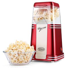 valentine's day popcorn maker and bowl of hearts