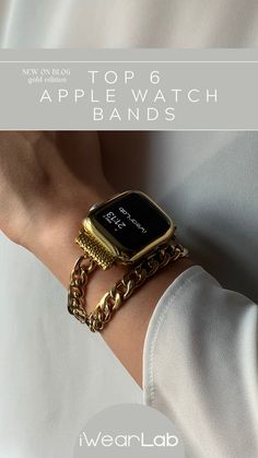 Check out our new blog post on top 6 Apple Watch gold bands for season 2022. Luxurious, minimalistic, lightweight - we promise you gonna find one that you like 😍 #applewatch #applewatchbands #applewatchfaces Apple Watch Gold, Apple Watch Bands Gold, Apple Watch Bands For Women, Gold Apple Watch, Gold Apple, Apple Watch Faces, New Blog Post, Gold Jewellery, Apple Watch Bands