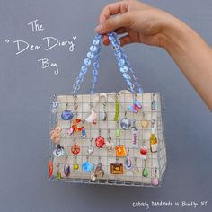 Arte • Instagram Cage Bag, Steel Cage, Handmade Wire, Silver Spring, Beaded Bags, Diy Bag, Dear Diary, Diy Fashion