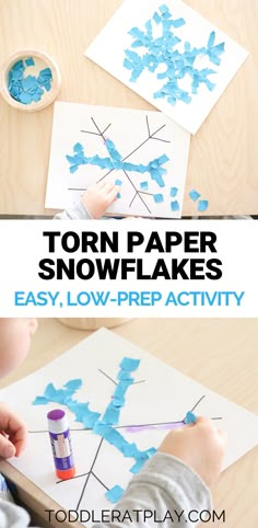 the paper snowflakes are easy to make and perfect for winter crafts, too