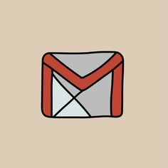 an email envelope with a red ribbon around it