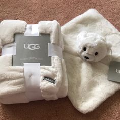 (2) Ugg Brand New Blanket /Polar Lovey Toy. This Would Make A Beautiful Gift For That Special Person . Comes From Smoke/Pet Free Home (# 19&13) Ugg Accessories, Kids Uggs, Special Person, Soft Colors, Kids Accessories, Baby Accessories, Kids Shop, Gift Set, Color White