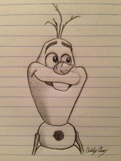 a pencil drawing of the character from disney's cars