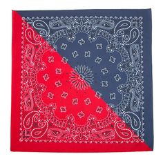 This Two-Tone Bandana (Pack Of 5) Puts A Unique Twist On The Everyday Paisley Design. It's A Great Way To Represent A Sports Team, Create Fun Diy Craft Projects, Use For Themed Parties, And More! Value Pack Of 5. Measures 21 X 21 Inches. Paisley Print Design With Two-Tone Diagonal Color. Made In U.S.A.. Fun Diy Craft Projects, Paisley Print Design, Amoled Wallpapers, Paisley Bandana, Bandana Design, Cotton Bandanas, Red Bandana, Fun Diy Crafts, Bandana Print