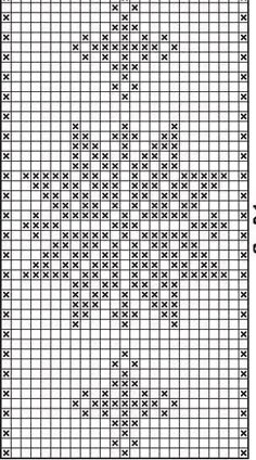 a cross stitch chart with the number of stitches in each row, as well as numbers and