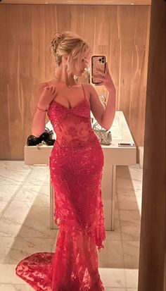 Birthday Party Dresses, Red Lace Prom Dress, Lace Prom Dresses, Floor Length Prom Dresses, Prom Dress Inspiration, Cute Prom Dresses, Pretty Prom Dresses, Grad Dresses