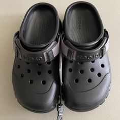 *Crocs Off Road Sports Clogs *New With Tag *Size: Women's 7/Men's 5 *Color: Black *Sizing From Manufacturer. Not Responsible For Actual Fit. Crocs Loafers, Mens Slip On Loafers, Cute Flip Flops, Black Crocs, Crocs Fashion, Mens Slip On Shoes, Crocs Men, Canvas Slip On Shoes, Women's Crocs