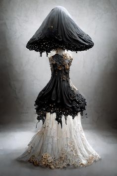 Fantasy Gowns, Mushroom Art, Fantasy Dress