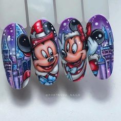 Cartoon Nails, Nail Academy, Christmas Gel Nails, Nail Sets, Cute Gel Nails, Acrylic Nails Coffin, Xmas Nails, Bridal Nails